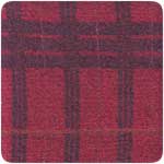 Strick Filz/gekochter Wolle  Tartan pattern red